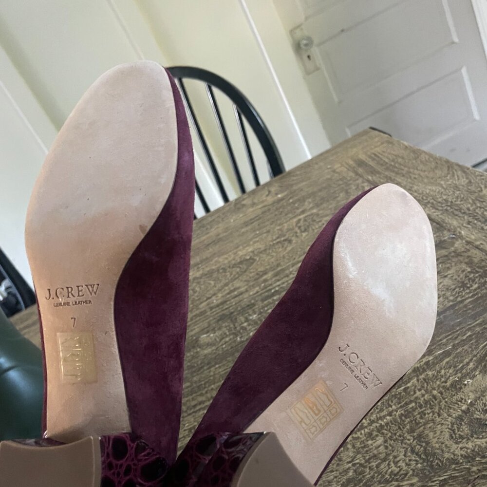J.Crew Suede Heels New! - Picture 3 of 3